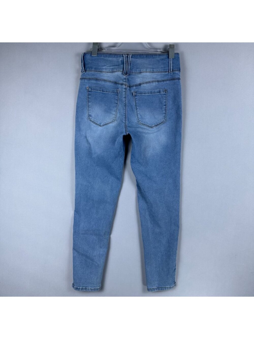 Curve Appeal Skinny Jeans High Rise Womens Size 10/30 Light Wash Stretch - Picture 2 of 11